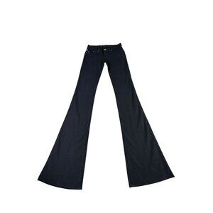 Rock & Republic Jeans Ultra Flare Black Women's Sz 26 XS 2 Goth Skater Grunge